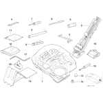 Mocowanie kompletu narzędzi BMW E36 Z3 1,8 1,9 Roadster - 71111092364