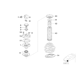 Podkładka uszczelniająca amortyzatora przód BMW E36 E38 Z3 316 318 320 323 325 328 M3 725 728 730 735 740 750 - 31331094288