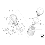 Uszczelka podstawy filtra oleju BMW E46 E60 E81 E83 X3 E90 E91 1,6i 1,8i 2,0i - 11427508970