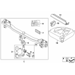 Zaślepka haka holowniczego BMW X3 X4 E46 E60 E61 F25 F26 F30 F31 F32 F33 F36 - 71601094998