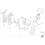 Filtr oleju BMW X5 E90 F01 F07 F10 530d 535d 525d 730d 740d 325d 330d N57 - 11427808443