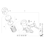 Filtr oleju BMW E90 E90N E92 E92N E93N E93 M3 S65 - 11427837997