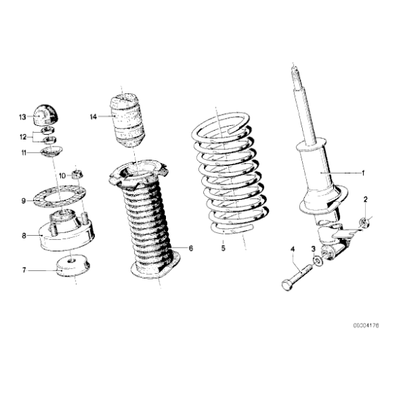 Osłona elastyczna amortyzatora tył BMW E12 E23 E24 E28 E3 - 33521109689