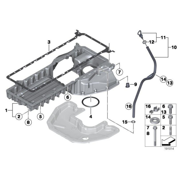 O-ring bagnetu BMW E30 E34 E36 E46 E61 E63 E64 E65 E66 E70 - 11431287541