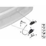 Przycisk klapy tył BMW F22 F23 F30 F30N F31 F31N F87 F87N - 51247368753