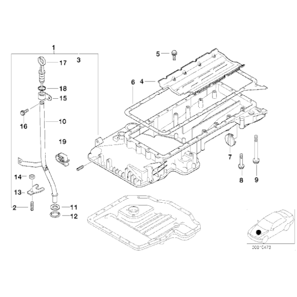11431436230 Miarka poziomu oleju BMW E31 E32 E34 E38 E39 840 730 740 735 530 535 540 M60 M62 - 11431436230 - Części oryginalne BMW Łódź | Sklep internetowy BMW