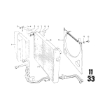 Chłodnica wody BMW E12 E24 E3 E9 525 528 630CS - 17111112367