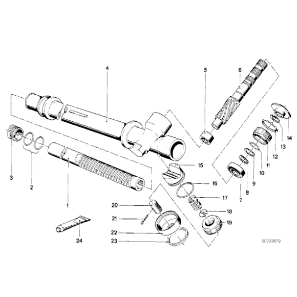32111116910 Tuleja prowadząca przekładni kierowniczej BMW E21 315 318 316 318i 320i 320 323i - 32111116910 - Części oryginalne BMW Łódź | Sklep internetowy BMW