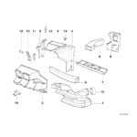 Klamra BMW E12 E24 E28 E31 E32 E34 E46 E63 E64  - 16111117201