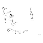Pierścień wkręcany amortyzatora przód BMW E21 E23 E24 E28 E3 E30 Z1 316 318 320 324 325 M3 - 31321117376