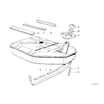 Taśma zaciskowa zbiornika paliwa BMW E23 728 730 732 733 735 745 - 16111118226