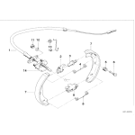 Linka hamulca ręcznego BMW E3 2,8L 3,0L 3,3L - 34411118580
