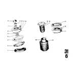 Podkładka amortyzatora przód E12 E24 E23 - 31331118694