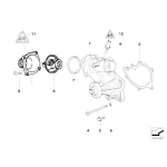 Uszczelka pompy wody BMW E31 E32 E34 E38 E39 535i 540i 530i 730i 735i 740i 840i 840Ci E53 X5 E65 740d 745d 4,4i 4,6is - 11511731