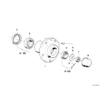 Zestaw naprawczy łożyska koła przód BMW E12 E23 E24  - 31211119571