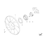 Koło pasowe pompy wody BMW E39 E38 X5 535i 540i 735i 740i 4,4i 4,6i - 11511742045
