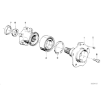 33411123415 Łożysko koła tył BMW E28 E34 518 520 524 525 sedan - 33411123415 - Części oryginalne BMW Łódź | Sklep internetowy BMW