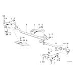Tulejka drążka ucha kierowniczego BMW E28 E24 E23 - 32211123464