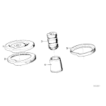 Podkładka sprężyny przód dolna BMW E23 728 732 733 735 745 - 31331124100