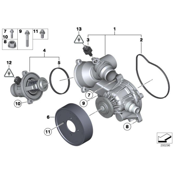 11517508535 Uszczelka pompy wody BMW E53 E60 E63N E65 E70 F01 760i 735i 740i 745i 750i 760i 650i 645i 540i 545i 550 X5 - 11517508535 - Części oryginalne BMW Łódź | Sklep internetowy BMW