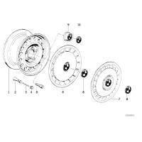 Kołpak felgi stalowej BMW E30 - 36131127230