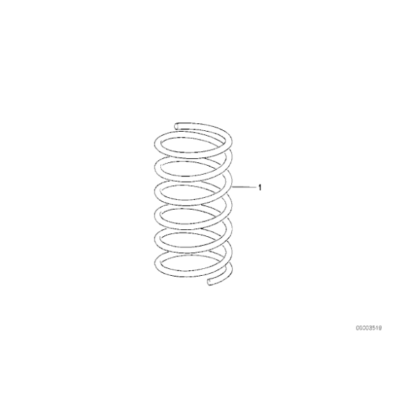 31331127282 Sprężyna zawieszenia przód BMW 316i 318i 320i 323i 325e  - 31331127282 - Części oryginalne BMW Łódź | Sklep internetowy BMW