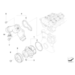 AT-Pompa wody BMW E36 E46 E39 E38 E60 X5 - 11517527910