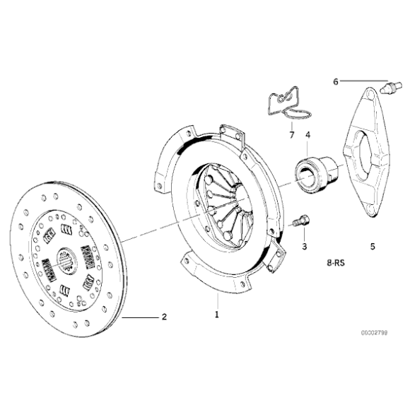 AT-Komplet sprzęgła BMW E36 M3 S50 - 21212227536