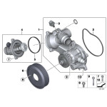 Pompa wody BMW E65 735i 745i 760i prod. do 2003-09  - 11517586780