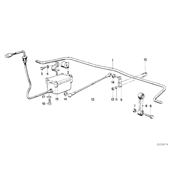 Guma stabilizatora tył BMW E24 E28 628CSi 633CSI 635CSi 518i 520i 524d 524td 525e  525i 528i 535i M535i - 33551129225