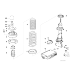 Podkładka uszczelniająca amortyzatora tył BMW E24 E32 E34 730 735 740 750 520 525 530 535 540 M5 635 - 33521129567