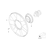 Wiatrak wentylatora BMW E30 E46 E39 E38 X5 525d 530d 330d 320d 318d 730d 525tds 324td- 54347073381