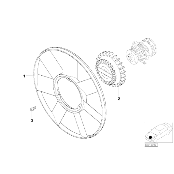 Wiatrak wentylatora BMW E30 E46 E39 E38 X5 525d 530d 330d 320d 318d 730d 525tds 324td- 54347073381