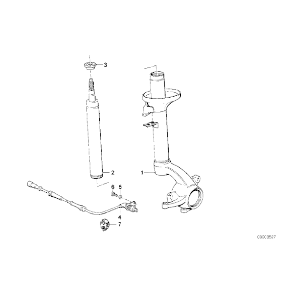 Amortyzator przód BMW E30 325ix - 31321133563