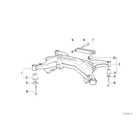 Tuleje belki tył przednie BMW E31 840i 840Ci 850Ci - 33311133938