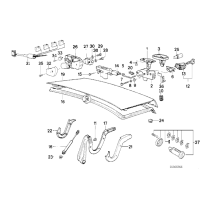 Siłownik amortyzator pokrywy bagażnika BMW E32 730i 735i 740i 750i - 51241908431