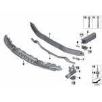 Wspornik zderzaka przód u dołu BMW F34 F34N 318 320 330 328 335 340 - 51118056967