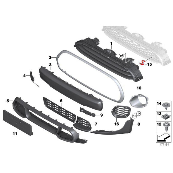 51117379434 Oryginał BMW - 51117379434 - Części oryginalne BMW Łódź | Sklep internetowy BMW