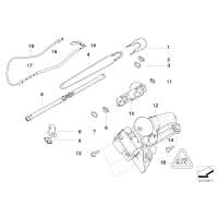Ramię wycieraczki szyby tylnej BMW E91 touring 316 318 320 323 325 328 330 335 - 61627118206