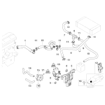 Przewód ukł. chłodzenia BMW E38 E39 728i 520i 523i 525i 528i 530i - 11531438633