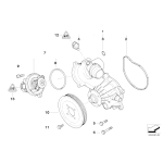 Pierścień uszczelniający BMW E53 E60 E61 E63 E70 F01 F07 F10 F15 F80 F83 F85 F90 F97 F98 G12 - 11531440192
