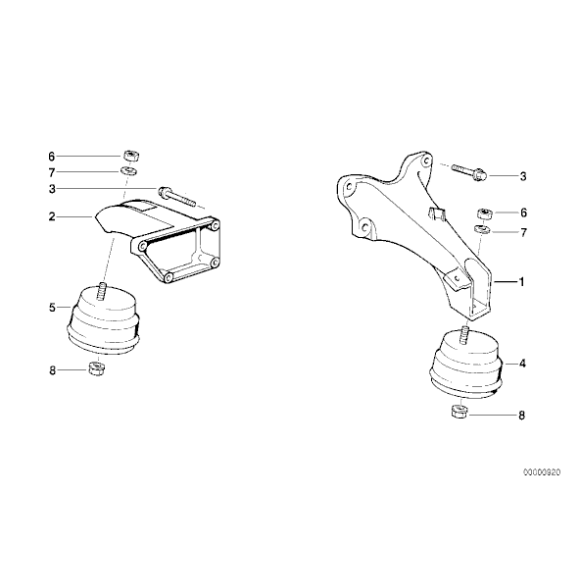 11811141889 Poduszka silnika lewa BMW E36 318tds M41 - 11811141889 - Części oryginalne BMW Łódź | Sklep internetowy BMW