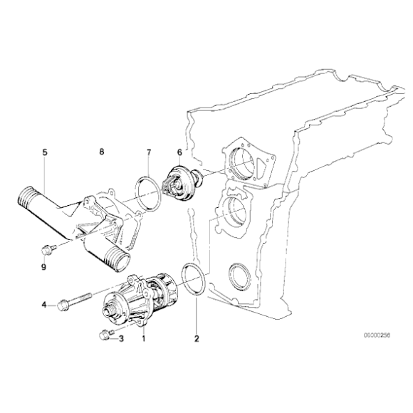 11531721172 Uszczelka termostatu BMW E30 E36 318is M42 - 11531721172 - Części oryginalne BMW Łódź | Sklep internetowy BMW