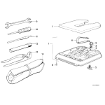 71111152109 Wykładzina tłumiąca skrzynki narzędziowej BMW E23 E28 E30 Z1 728 518 520 524 525 528 316 318 320 323 325 324 M3 - 71111152109 - Części oryginalne BMW Łódź | Sklep internetowy BMW