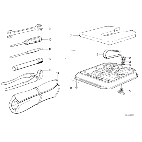 71111152109 Wykładzina tłumiąca skrzynki narzędziowej BMW E23 E28 E30 Z1 728 518 520 524 525 528 316 318 320 323 325 324 M3 - 71111152109 - Części oryginalne BMW Łódź | Sklep internetowy BMW