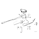 Linka hamulca ręcznego BMW E12 - 34411152373