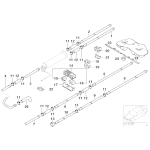 Uchwyt przewodu paliwowego BMW E12 E21 E23 E24 E28 E3 E31 E32 E34 E38 Z1 - 16121155060