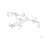 Uchwyt przewodów hamulcowych BMW E12 E21 E23 E24 E28 E3 E31 E32 Z1 - 34321155062