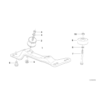 Poduszka skrzyni biegów BMW E30 316i 318i M40 - 23711133487