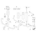 Guma stabilizatora tył BMW E81 E87 E90 E91 316 318 320 118 120 135 123 120 - 33536765584